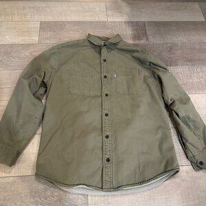 LEVI STRAUSS AND CO MENS MEDIUM HEAVY FLEECE LINED SHIRT MEDIUM